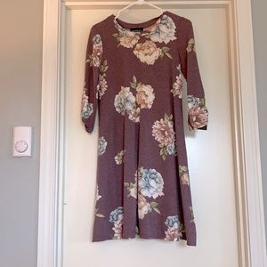 New with tags, soft sleeved floral dress